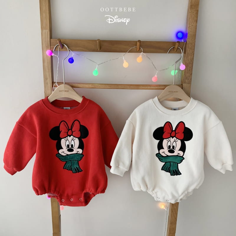 Embroidery Christmas Crewneck Bodysuit