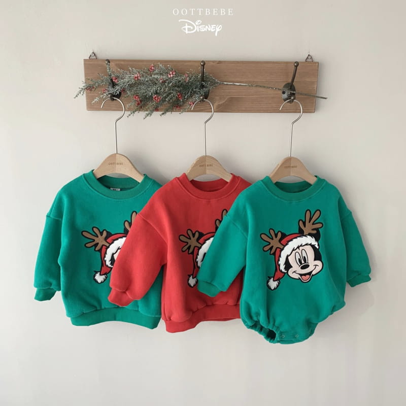 Embroidery Christmas Crewneck Bodysuit